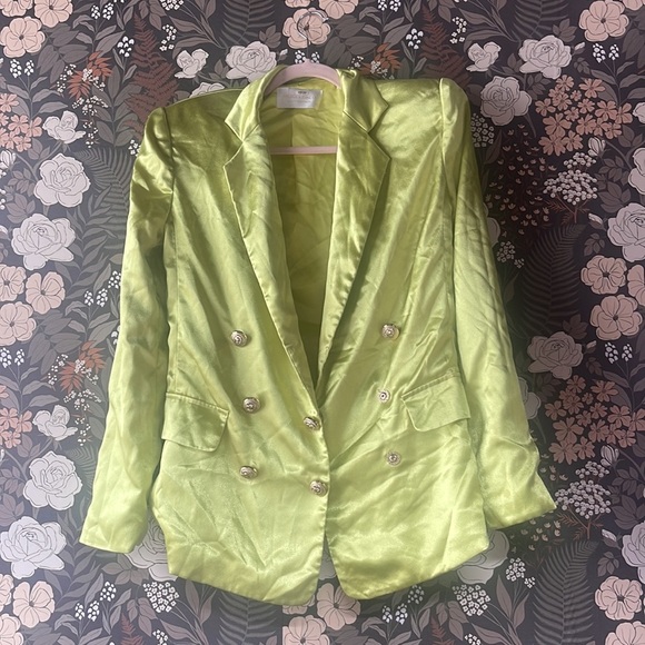 Bronx and Banco Capri Lime Blazer size XS - Picture 5 of 12